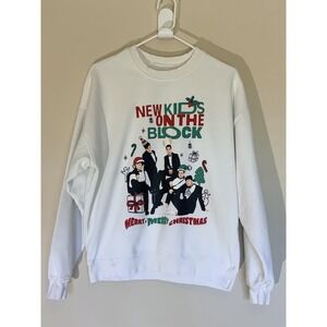 New Kids on the Block NKOTB Christmas Holiday Crewneck Sweatshirt Adult Medium